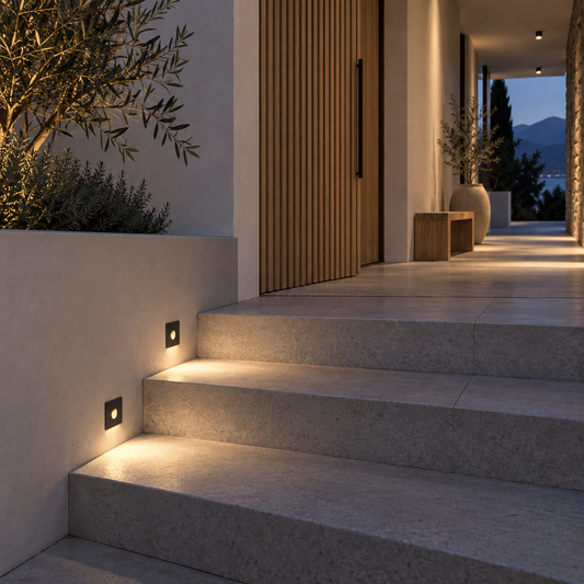 Balisages (Step Light) - STAR PRIME 1215 - Applique murale encastrée - IP65