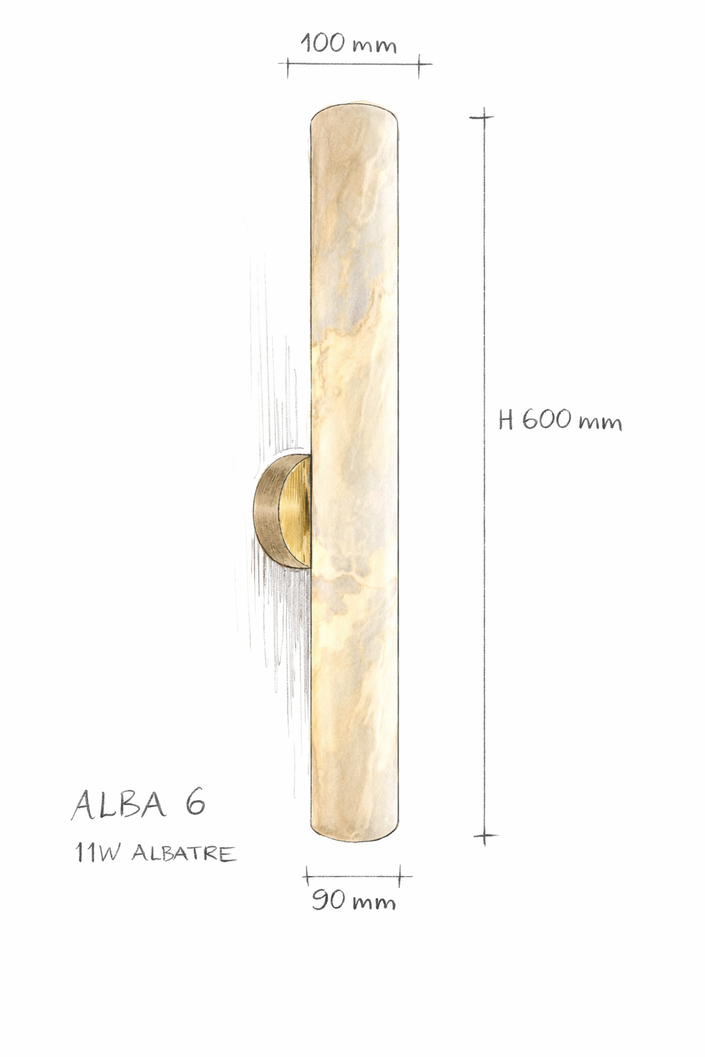 Applique Murale en Albâtre – Applique Murale en Albâtre Naturel