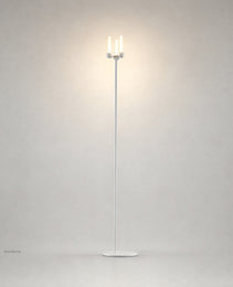 White Mobile PRIME 0012 architectural floor lamp isolated on gray studio background
