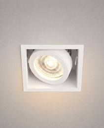 GU10 Luminaires - GU10 PRIME 0091 - Mr16 GU10 square recessed housing for LED - IP20
