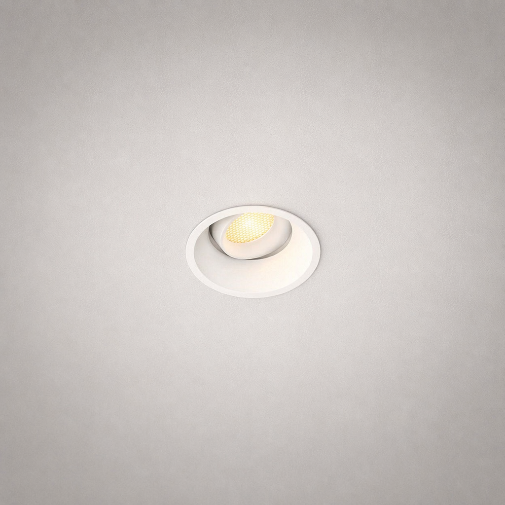 GU10 Luminaires - GU10 PRIME 0106 - Square/Round Adjustable Recessed Spotlight Holder MR16 GU10 for Offices and Hotels - IP20