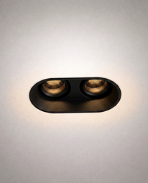 GU10 Luminaires - GU10 Socket PRIME 0107 - 355° Rotatable for double-headed round GU10 bulb - IP20