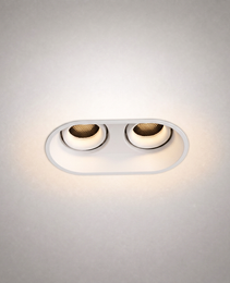 GU10 Luminaires - GU10 Socket PRIME 0107 - 355° Rotatable for double-headed round GU10 bulb - IP20