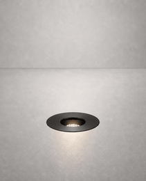 DECK PRIME 1168 black finish recessed underground LED light for modern hardscape