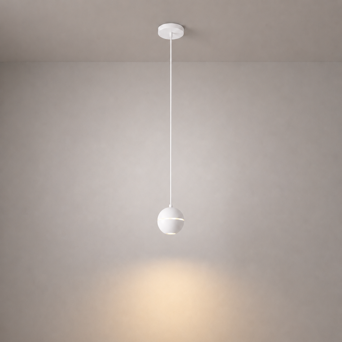 Suspensions - ZOOM PRIME 0055 - Lustre sphérique encastré noir pour restaurant, suspension lumineuse - IP20