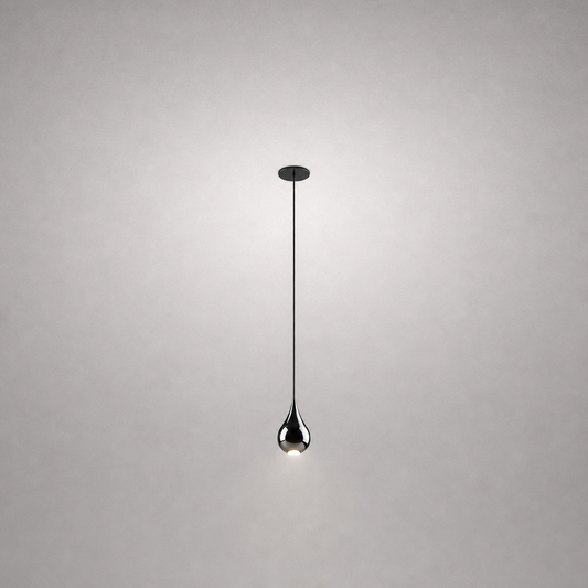 Suspensions - ZOOM PRIME 0068 - Luminaire suspendu encastré en forme de goutte pour la décoration de restaurant - IP20 - 7W