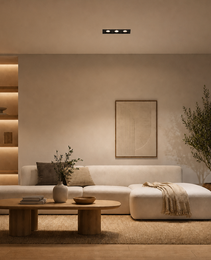 Spot Encastrés de Plafond - BET PRIME 0060 - Spot encastré carré à trois têtes - IP20 - 56W