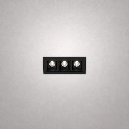 Spot Encastrés de Plafond - BET PRIME 0060 - Spot encastré carré à trois têtes - IP20 - 56W