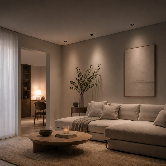 Spot Encastrés de Plafond - ALFA PRIME 0755 - Spot encastré à intensité variable, température de couleur chaude de 1800K à 3000K - IP20 - 7W