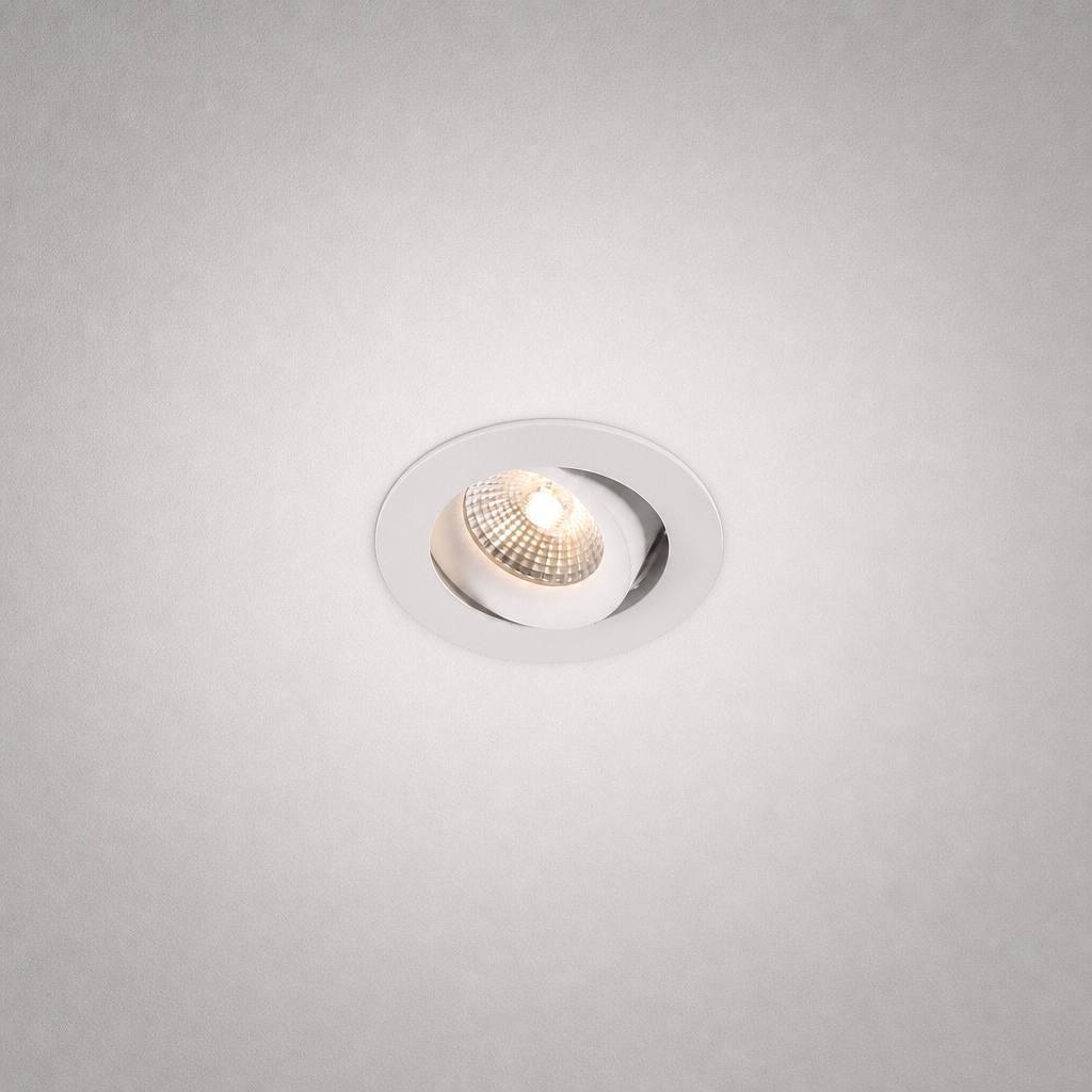 Spot Encastrés de Plafond - ALFA PRIME 0755 - Spot encastré à intensité variable, température de couleur chaude de 1800K à 3000K - IP20 - 7W