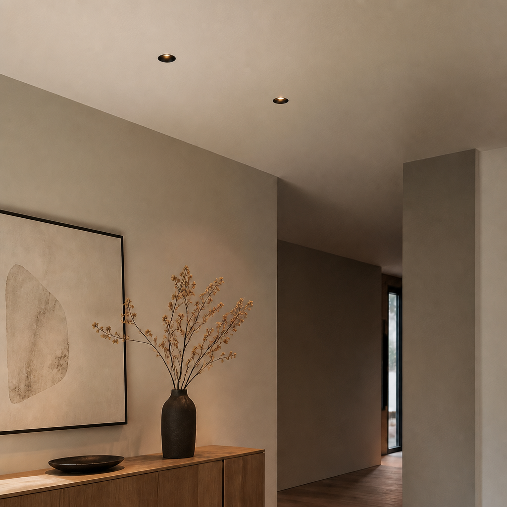 Spot Encastrés de Plafond - DOT PRIME 1208 - Mini spot encastré LED sans bordure, double spot encastré IP44 - 2W
