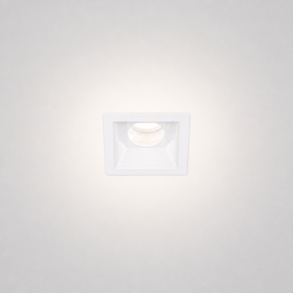 Recessed Ceiling Spotlights - MAXI PRIME 1326 - 7W square adjustable recessed luminaire for indoor use - IP20 - 7W