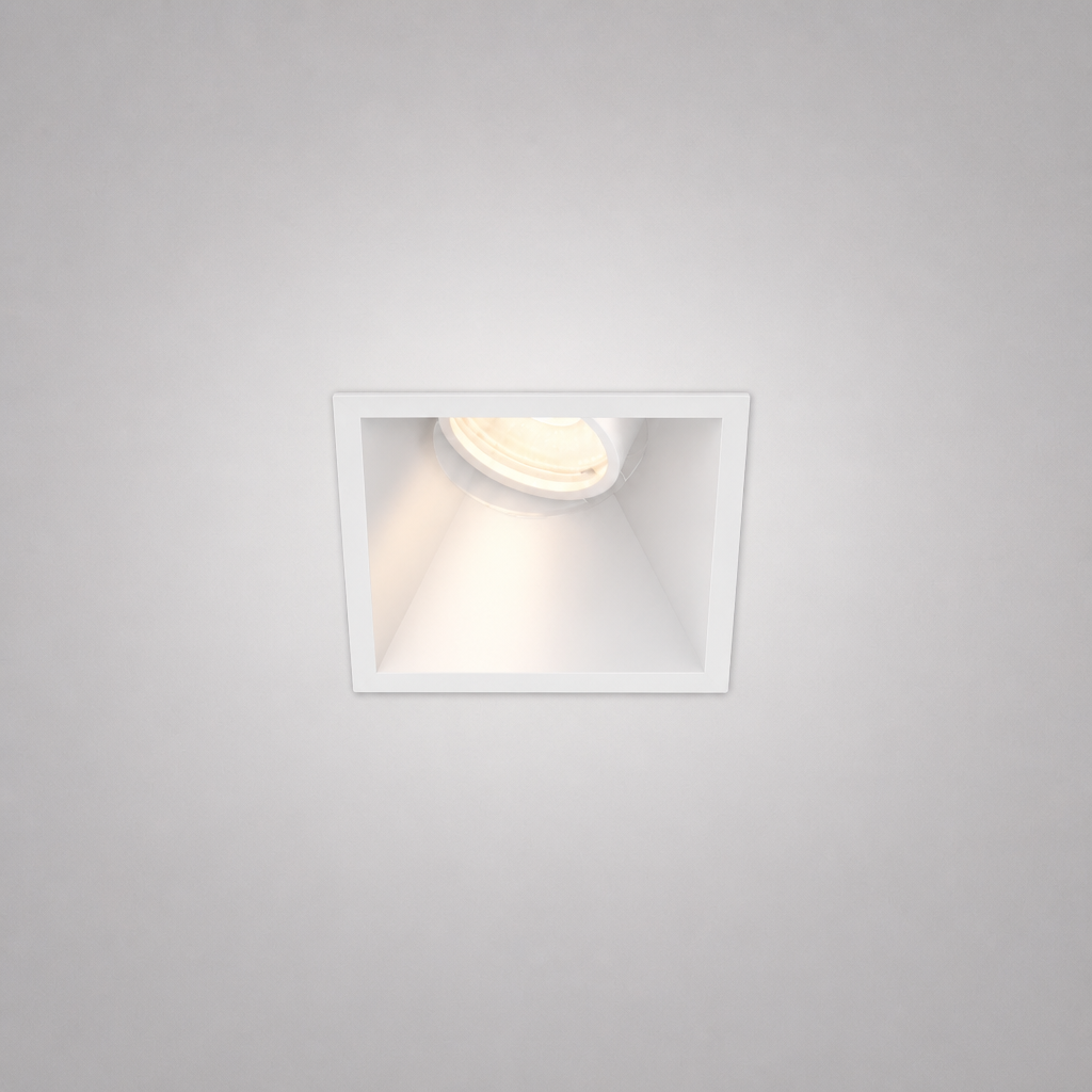 Spot Encastrés de Plafond - FORT PRIME 1416 - Spot encastré carré orientable 10 W - IP20 - 10W