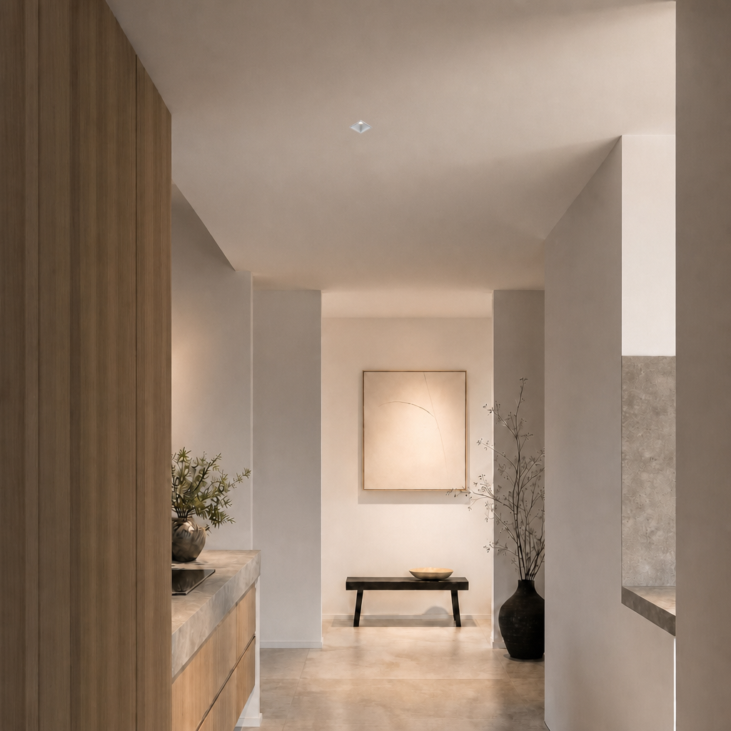 Recessed Ceiling Spotlights - ECO PRIME 1434 - IP65 Square Recessed Spotlights - 5W