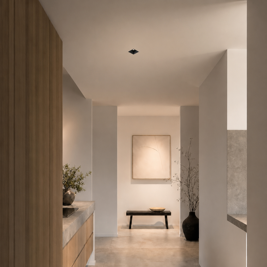 Recessed Ceiling Spotlights - ECO PRIME 1434 - IP65 Square Recessed Spotlights - 5W