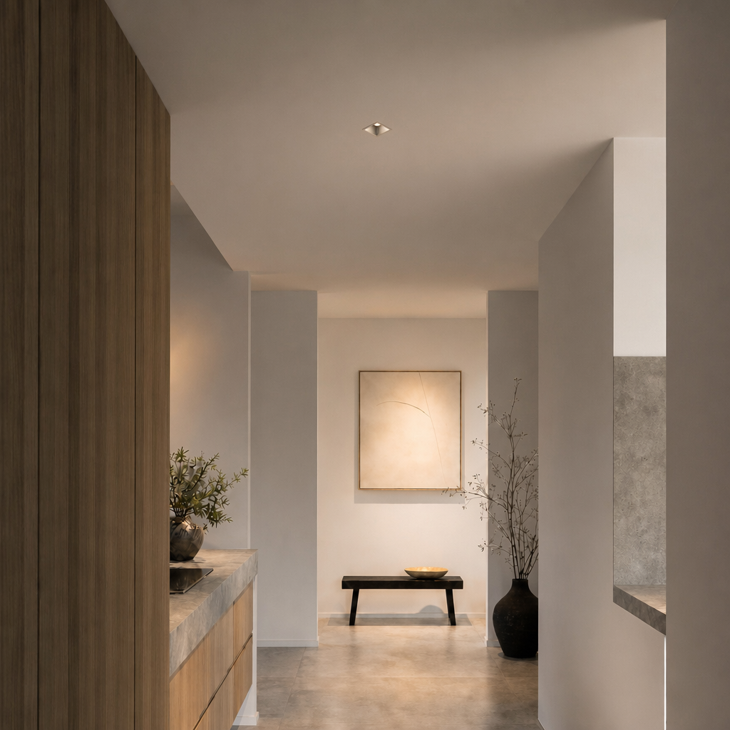 Recessed Ceiling Spotlights - ECO PRIME 1434 - IP65 Square Recessed Spotlights - 5W
