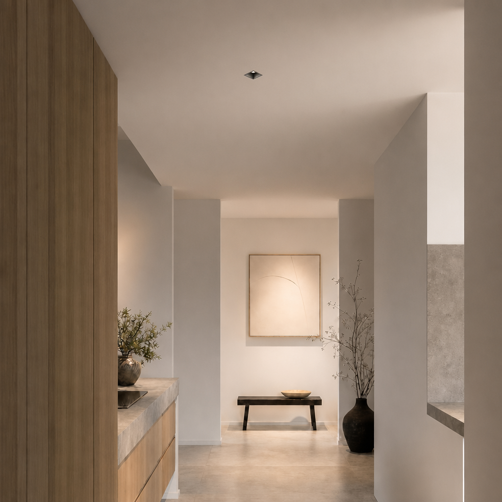 Recessed Ceiling Spotlights - ECO PRIME 1434 - IP65 Square Recessed Spotlights - 5W