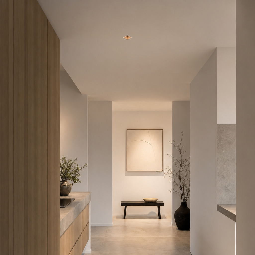 Recessed Ceiling Spotlights - ECO PRIME 1434 - IP65 Square Recessed Spotlights - 5W