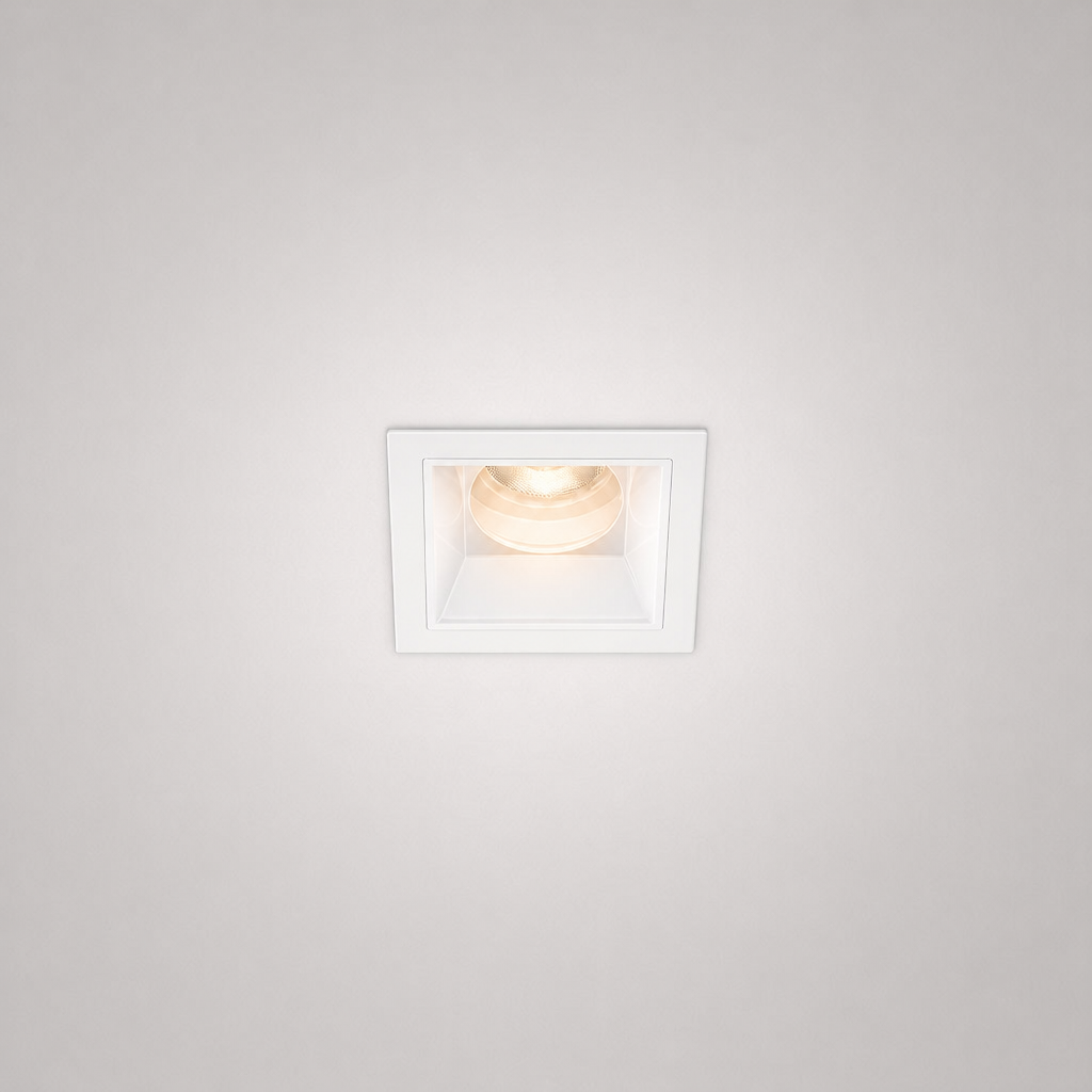 Spot Encastrés de Plafond - MAXI PRIME 1477 - Luminaire encastré carré orientable de 7 W pour intérieur - IP20 - 7W