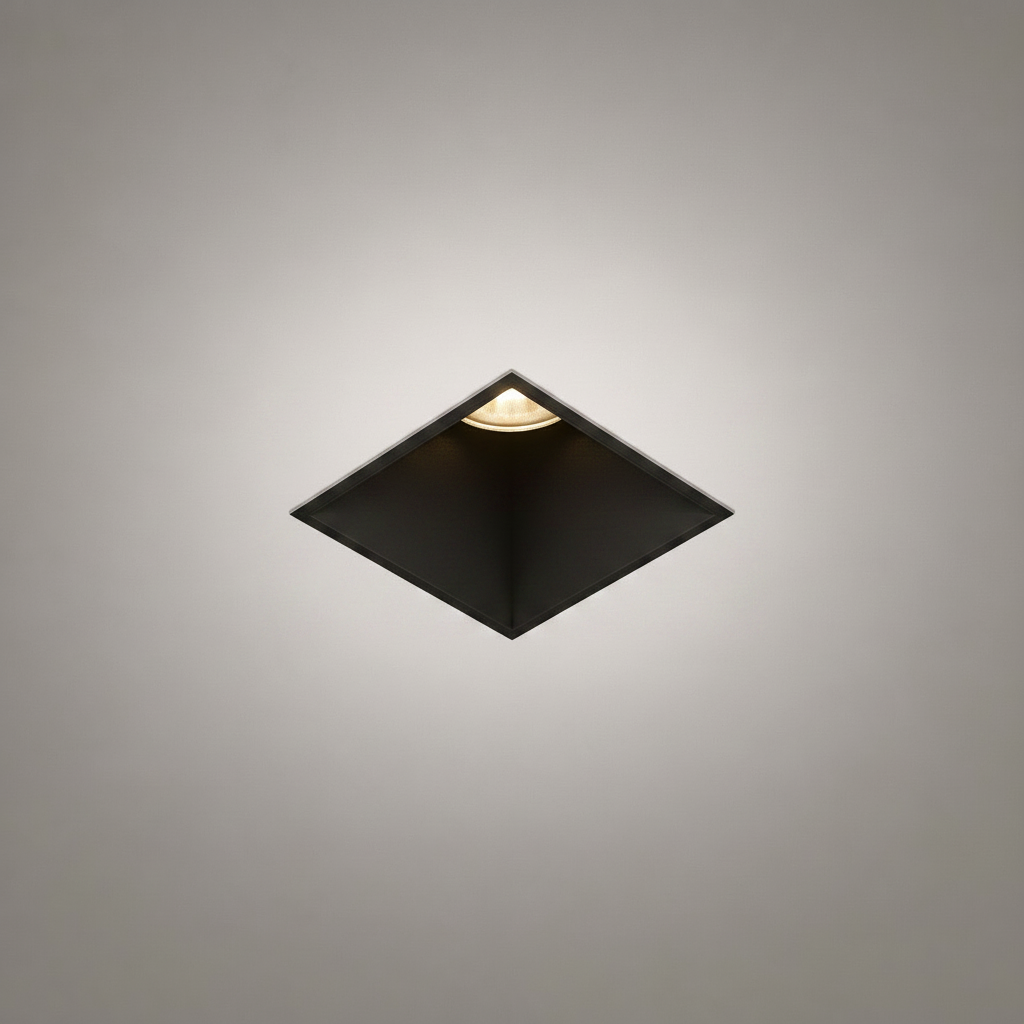 Recessed Ceiling Lights - FORT PRIME 1517 - Square Waterproof Recessed Light for Kitchen - IP54 - 7W