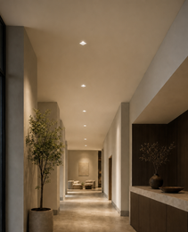 Recessed Ceiling Lights - FORT PRIME 1517 - Square Waterproof Recessed Light for Kitchen - IP54 - 7W