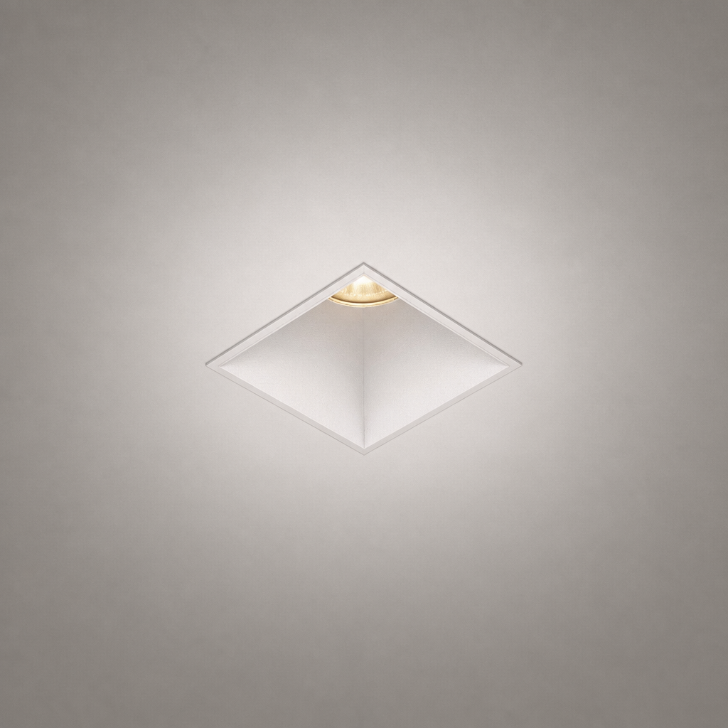 Recessed Ceiling Lights - FORT PRIME 1517 - Square Waterproof Recessed Light for Kitchen - IP54 - 7W