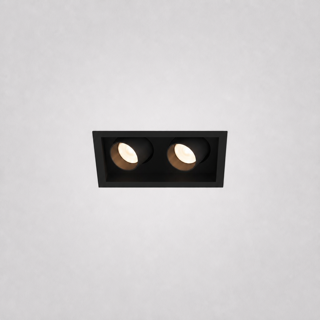 Spot Encastrés de Plafond - ROBO PRIME 1562 - Spot encastré carré à LED à intensité variable - IP20 - 3*7W