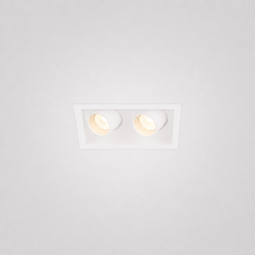 Spot Encastrés de Plafond - ROBO PRIME 1562 - Spot encastré carré à LED à intensité variable - IP20 - 3*7W