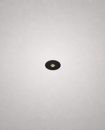 Black matte recessed ceiling light VERO PRIME 1845 with gold reflector