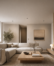 Flush-mounted Vero Prime 1847 anti-glare ceiling spots illuminating neutral interior space