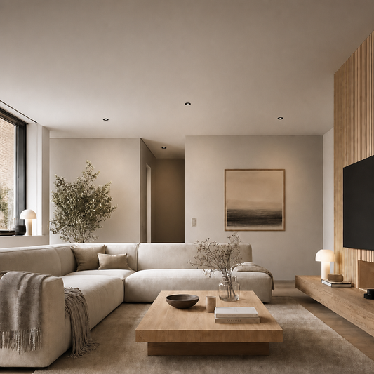 Flush-mounted Vero Prime 1847 anti-glare ceiling spots illuminating neutral interior space
