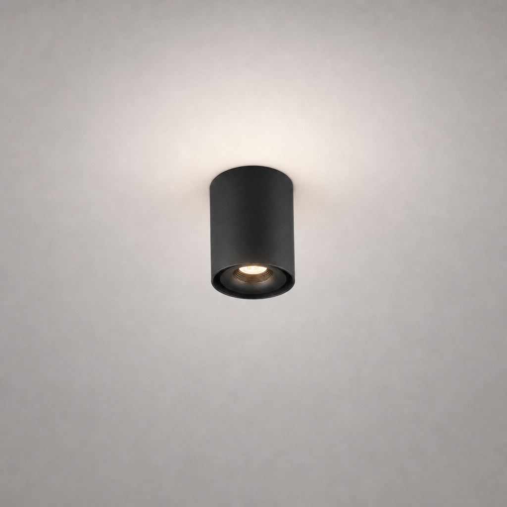 Luminaires en Saillie - ROLL PRIME 0155 - Plafonnier cylindrique avec projecteur orientable - IP20