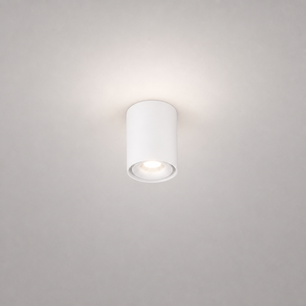 Luminaires en Saillie - ROLL PRIME 0155 - Plafonnier cylindrique avec projecteur orientable - IP20