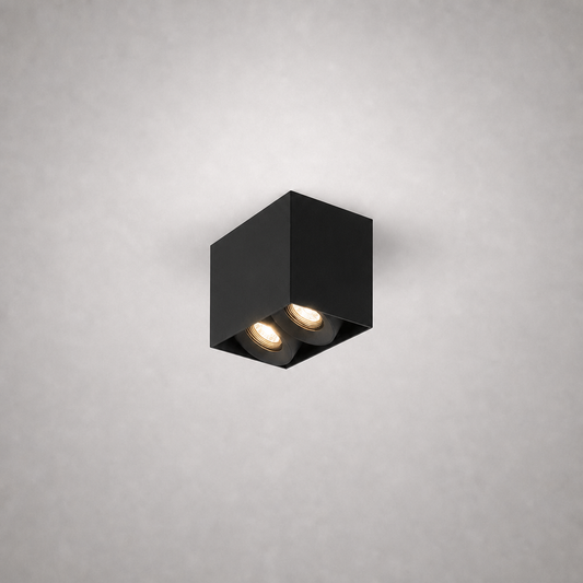 Luminaires en Saillie - ROLL PRIME 0164 - Plafonnier carré Spot orientable - IP20