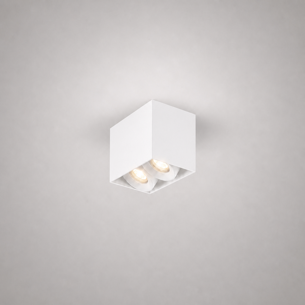 Luminaires en Saillie - ROLL PRIME 0164 - Plafonnier carré Spot orientable - IP20