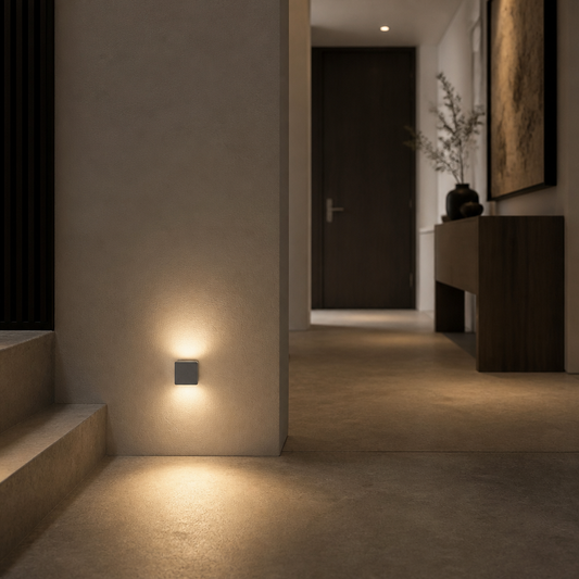 Balisages (Step Light) - STAR PRIME 1204 - Appliques d'escalier extérieures IP67, finition or anodisé