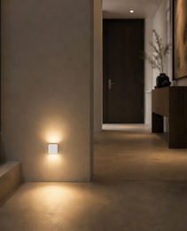 Balisages (Step Light) - STAR PRIME 1204 - Appliques d'escalier extérieures IP67, finition or anodisé
