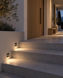 Balisages (Step Light) - STAR PRIME 1215 - Applique murale encastrée - IP65