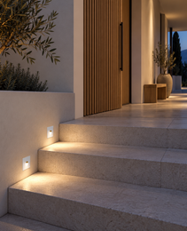 Balisages (Step Light) - STAR PRIME 1215 - Applique murale encastrée - IP65