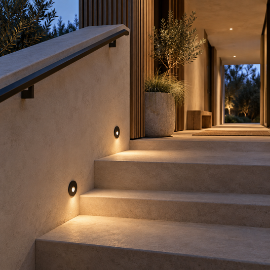 Balisages (Step Light) - STAR PRIME 1216 - Appliques murales encastrées pour escaliers - IP65