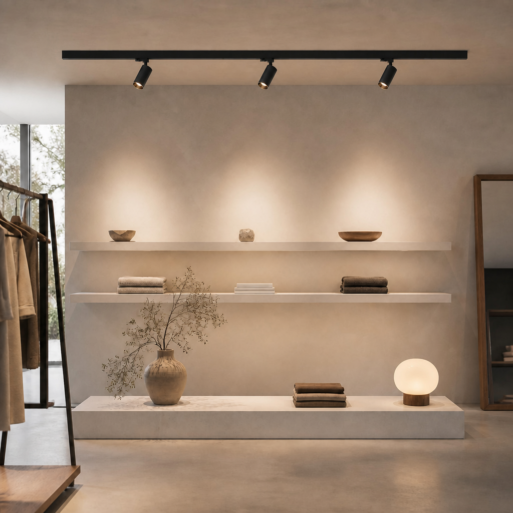 Track Lighting - TOUR PRIME 0147 - Modern Black LED Track Spotlight - IP20