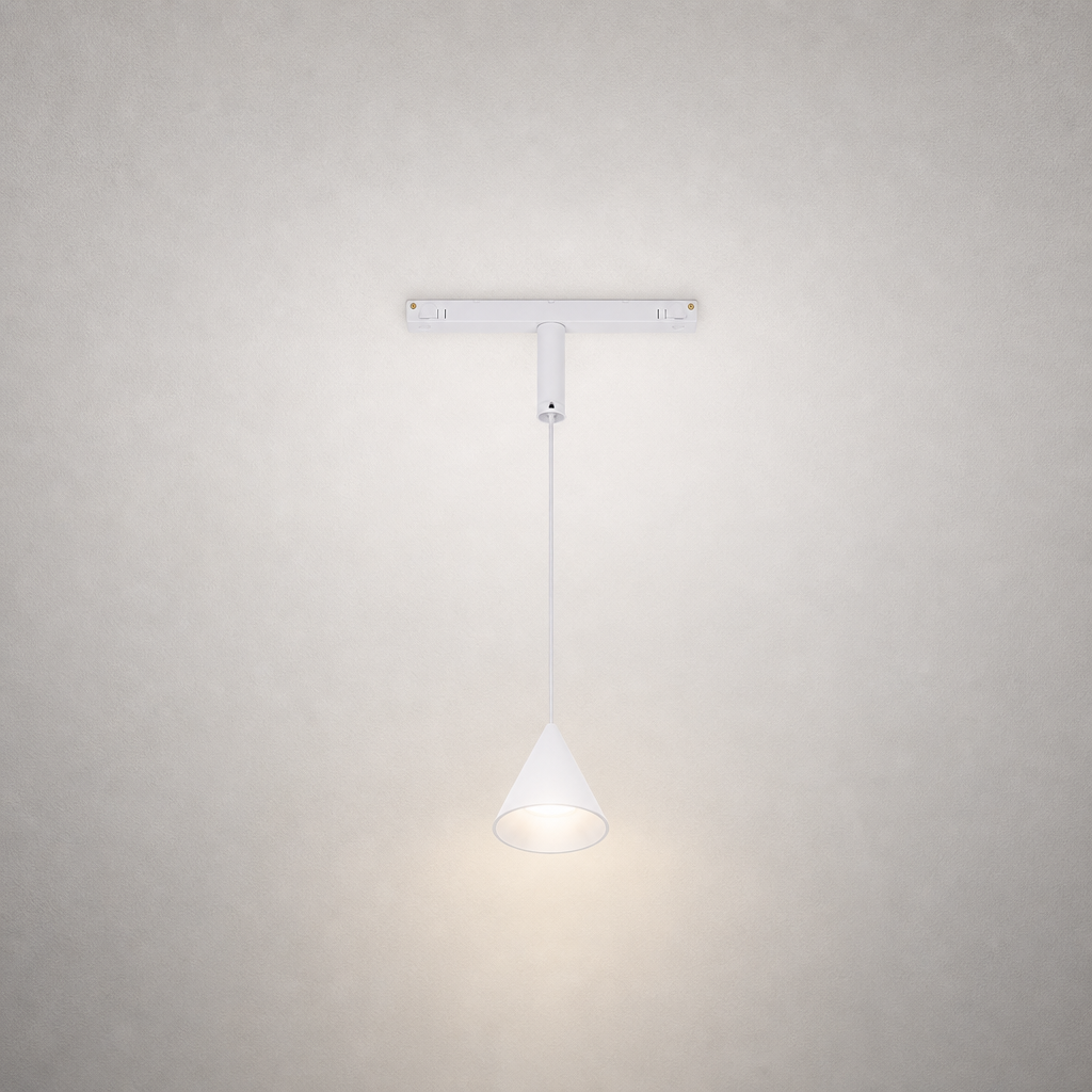 Éclairage sur Rails - TOUR PRIME 0203 - Lustre conique sur rail, suspension lumineuse - IP20