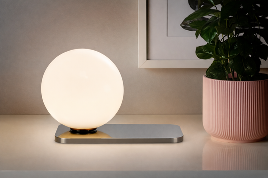 AURA 2108 Sphère Dorée – Élégance et  Lumière Sculptée