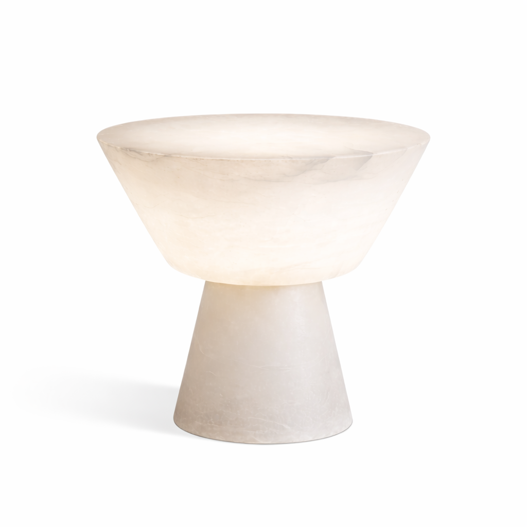 AURA — Lampe de chevet en albâtre naturel (200-260-360mm)