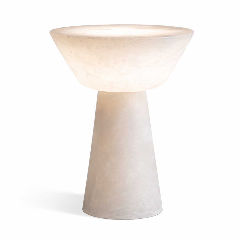 AURA — Lampe de chevet en albâtre naturel (200-260-360mm)