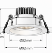 Spot Encastré SIRA 94 – 10W | Performance, Élégance & Précision