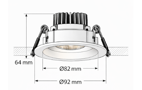 Spot Encastré SIRA 94 – 10W | Performance, Élégance & Précision