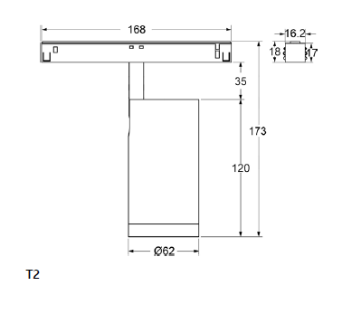 Spot Track REVO PMA2062A Zoomable - 12W, Design moderne