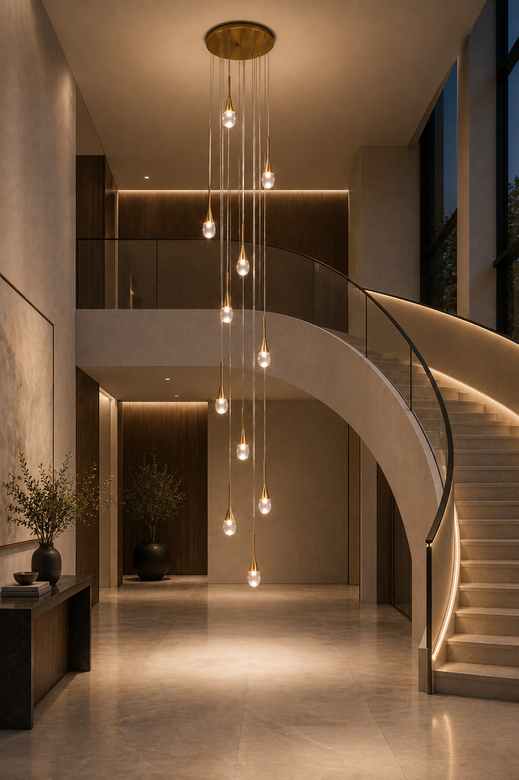 Grand Lustre - AQUA LUSTRE - IP20 - Sur mesure