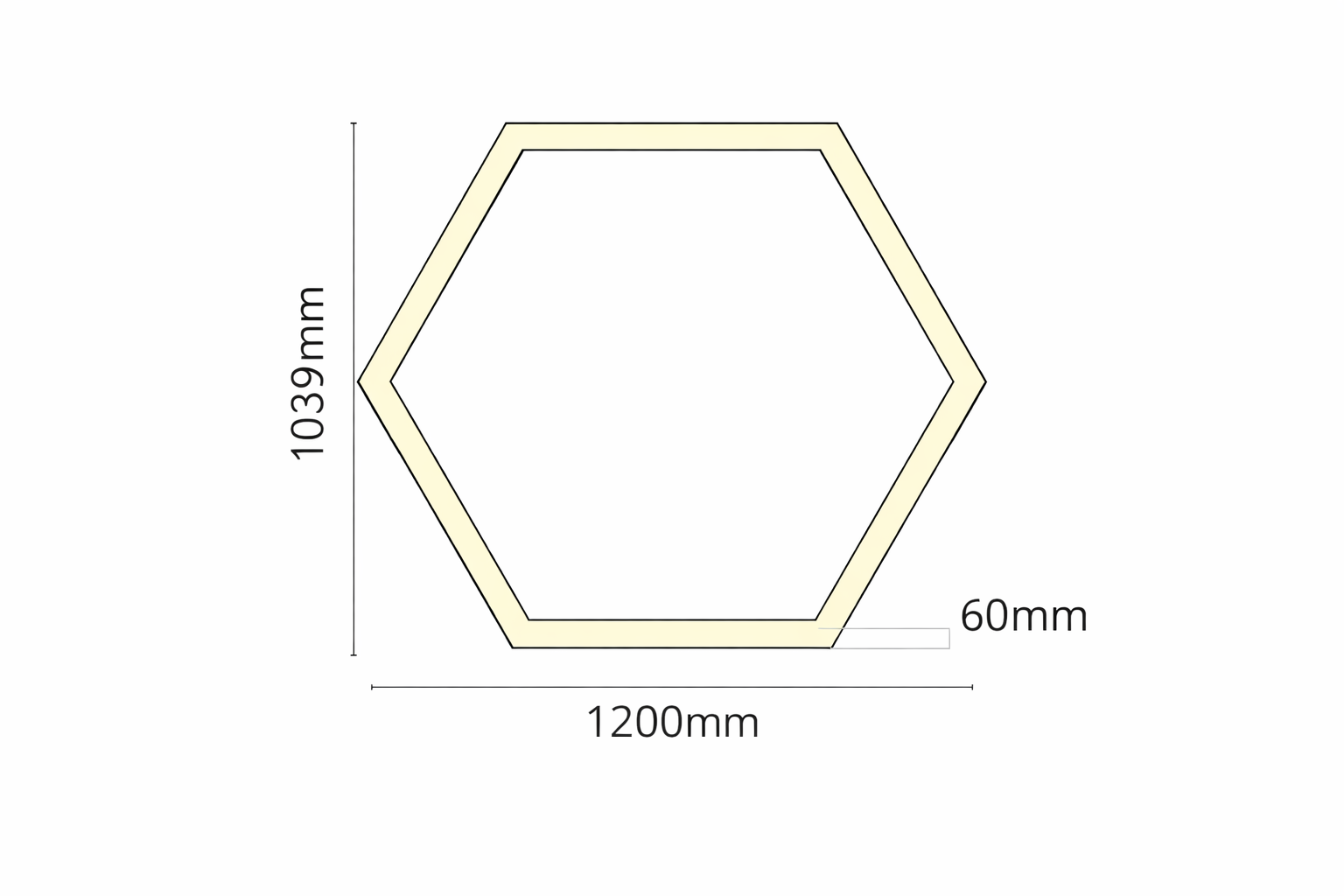 Suspension HEXAGONALE LED – Collection HEXA 4060